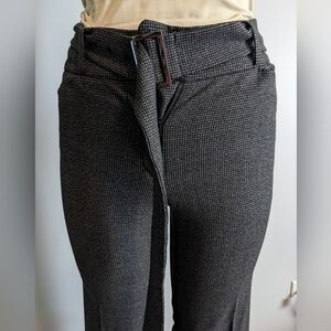 White House Black Market, Belted, The Boot leg trousers, Charcoal Gray, Sz. 6